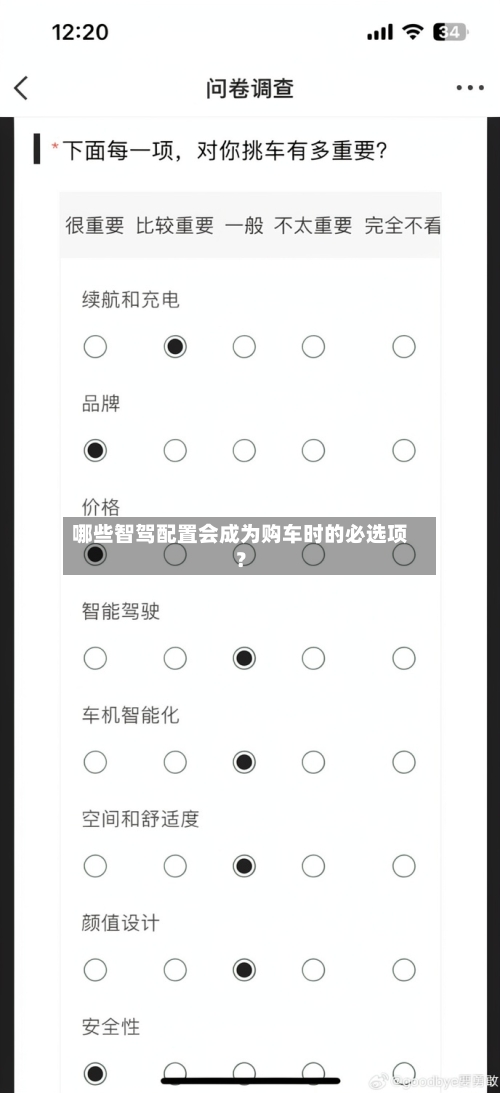 哪些智驾配置会成为购车时的必选项?-第3张图片