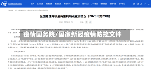 疫情国务院/国家新冠疫情防控文件