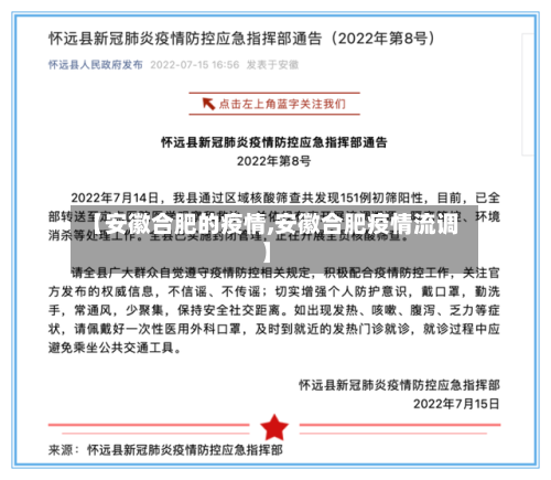 【安徽合肥的疫情,安徽合肥疫情流调】-第3张图片
