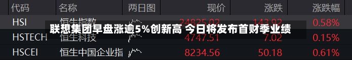 联想集团早盘涨逾5%创新高 今日将发布首财季业绩-第3张图片