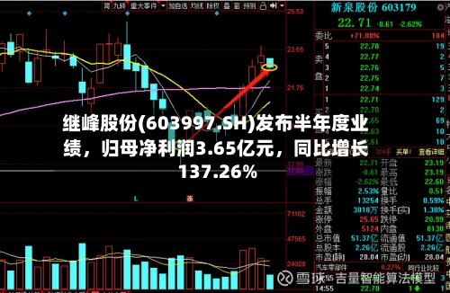 继峰股份(603997.SH)发布半年度业绩	，归母净利润3.65亿元，同比增长137.26%-第2张图片