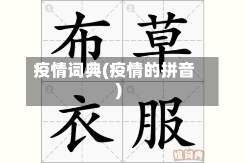 疫情词典(疫情的拼音)