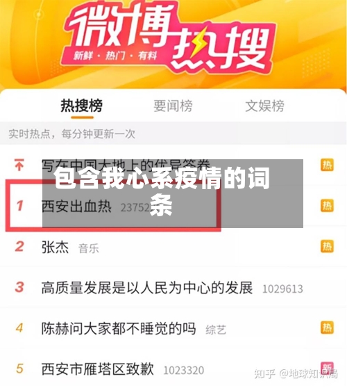 包含我心系疫情的词条-第2张图片