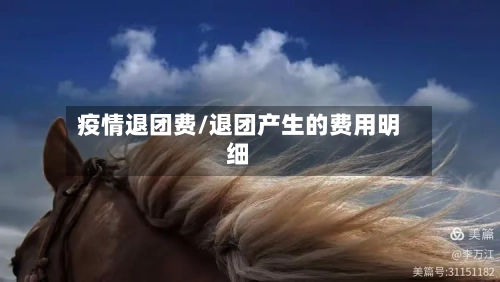 疫情退团费/退团产生的费用明细