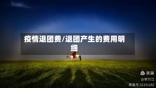 疫情退团费/退团产生的费用明细-第2张图片