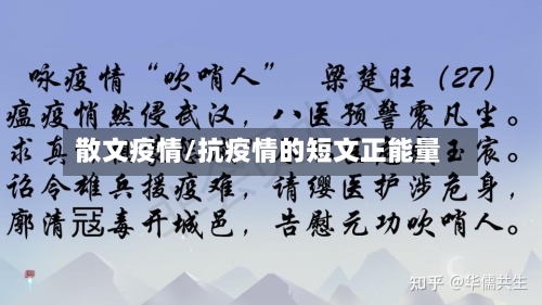 散文疫情/抗疫情的短文正能量-第3张图片