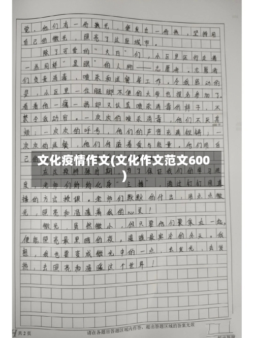 文化疫情作文(文化作文范文600)-第2张图片