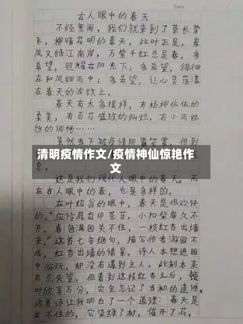 清明疫情作文/疫情神仙惊艳作文-第2张图片