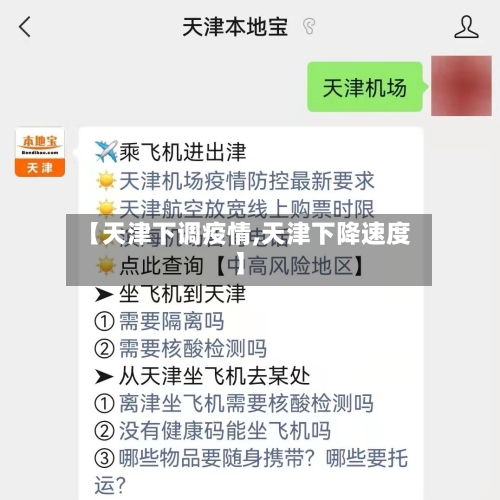 【天津下调疫情,天津下降速度】